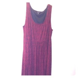 Red and Black Leopard Print Dress